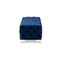 Baxton Studio Avara Blue Velvet Upholstered Gold Finished Tufted Bench Ottoman 154-9366 - alternate 7